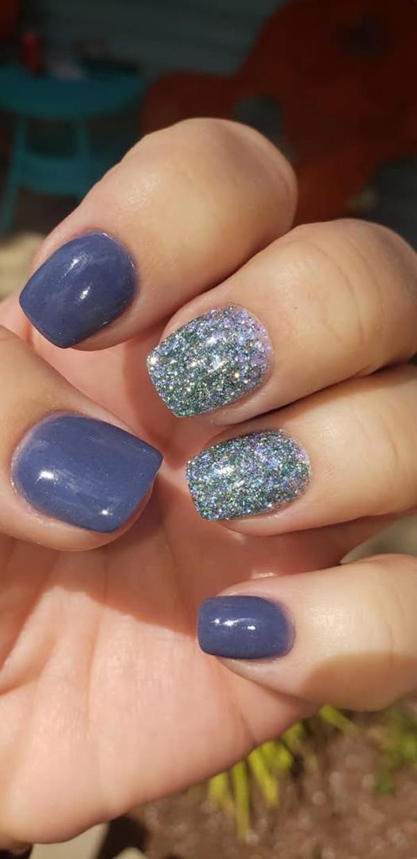 Nail polish swatch / manicure of shade Sparkle and Co. Lavender fields