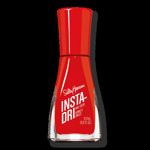 Nail polish swatch / manicure of shade Sally Hansen Insta-Dri Augmented Red-ality