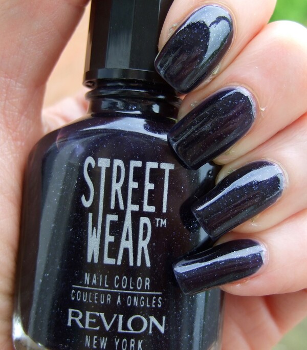 Nail polish swatch / manicure of shade Revlon Dark