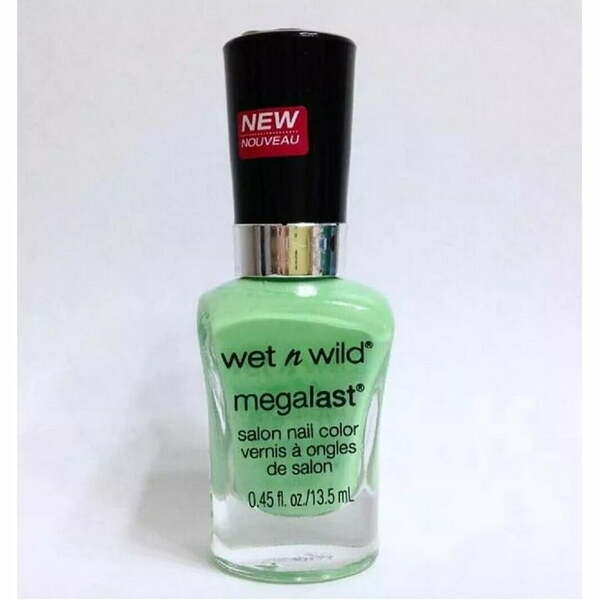 Nail polish swatch / manicure of shade wet n wild Lettuce be friends