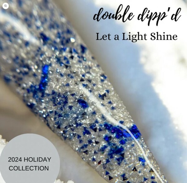 Nail polish swatch / manicure of shade Double Dipp'd Let a Light Shine