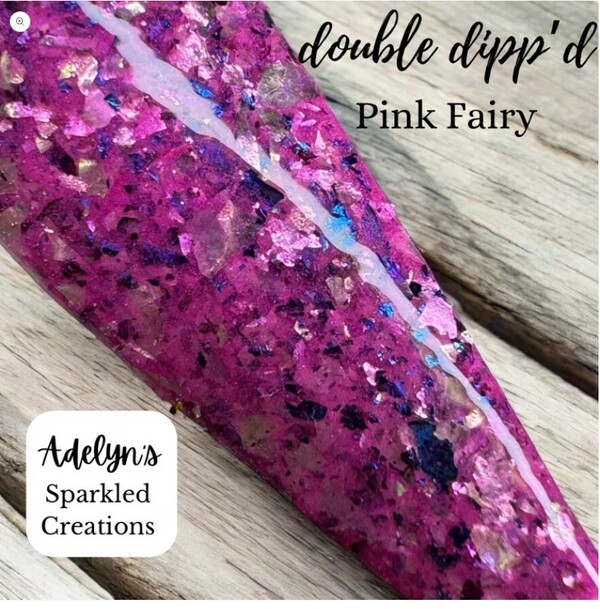 Nail polish swatch / manicure of shade Double Dipp'd Pink Fairy