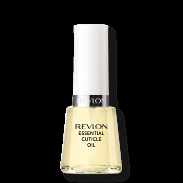 Nail polish swatch / manicure of shade Revlon Essential cuticle oil