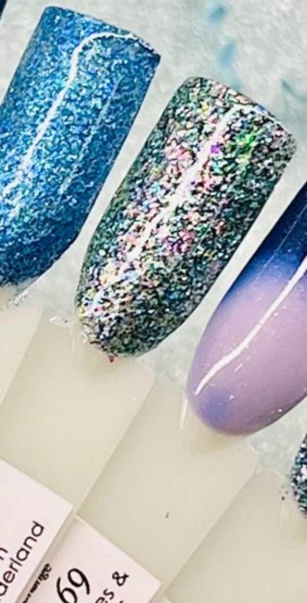 Nail polish swatch / manicure of shade Sparkle and Co. Prism Wonderland