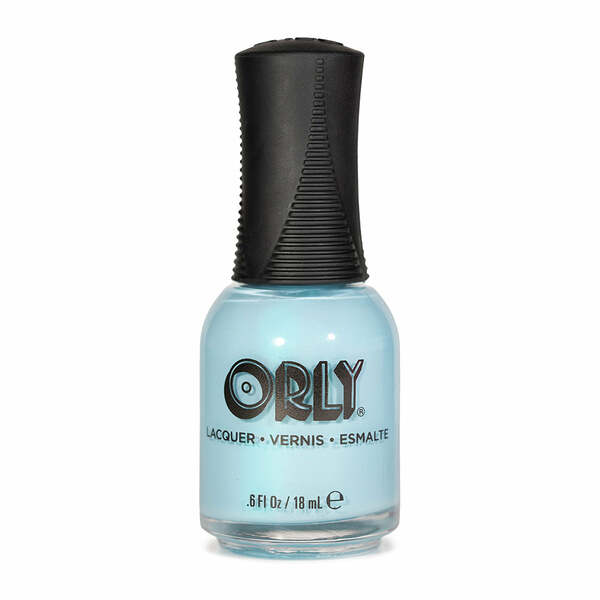 Nail polish swatch / manicure of shade Orly Bell bottom blues