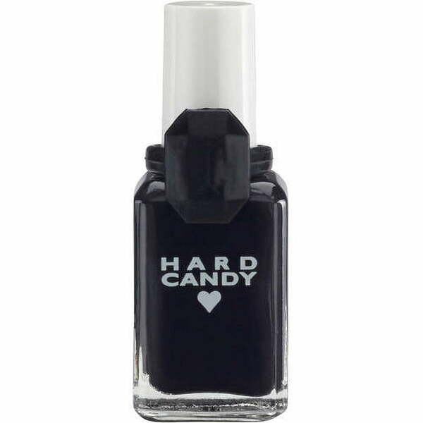 Nail polish swatch / manicure of shade Hard Candy Black Out