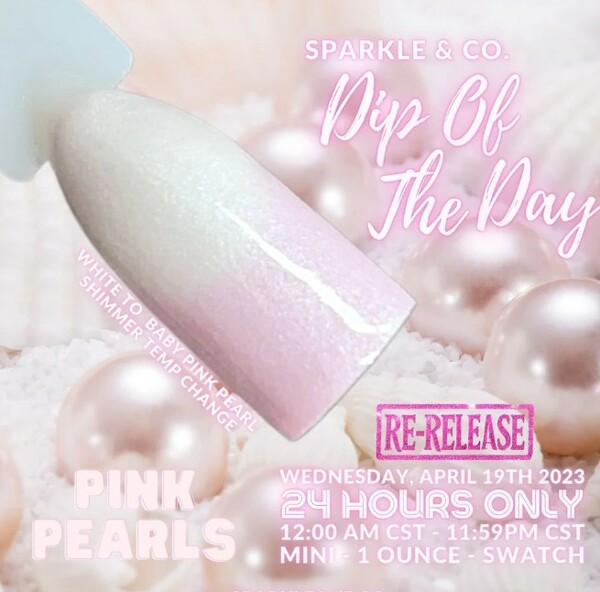 Nail polish swatch / manicure of shade Sparkle and Co. Pink Pearls