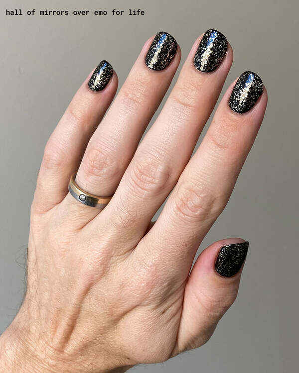 Nail polish swatch / manicure of shade Mooncat Hall of Mirrors