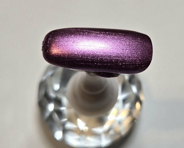 Nail polish swatch / manicure of shade Fancy Gloss Steel Orchid