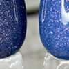 Nail polish swatch of shade Dippsters Winter Blues